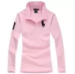 t-shirt manche longue ralph lauren promo pink